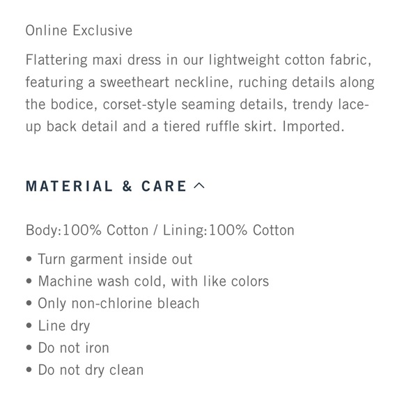 Abercrombie & Fitch Tiered Lace-Up Maxi Dress - Picture 10 of 10